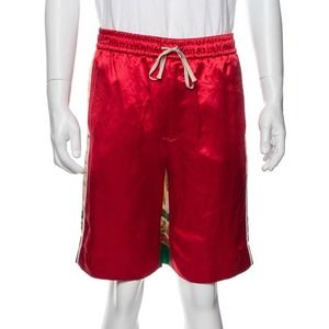 Gucci Printed Silk Multicolor Shorts‎ Men Size 44 Small Brand New